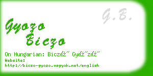 gyozo biczo business card